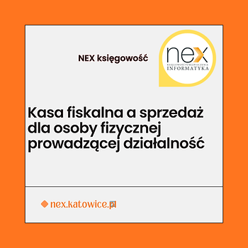 Kasa fiskalna a sprzedaż dla osoby fizycznej prowadzącej działalność