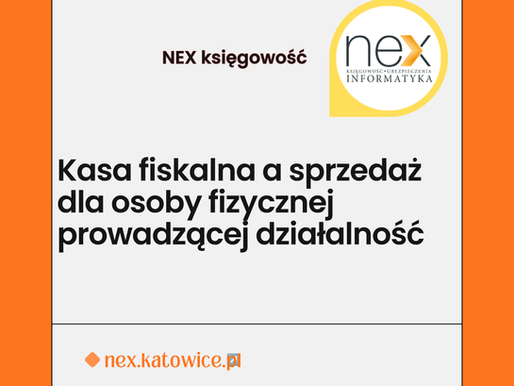 Kasa fiskalna a sprzedaż dla osoby fizycznej prowadzącej działalność