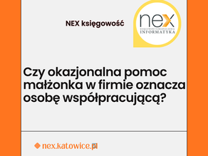 Czy okazjonalna pomoc małżonka w firmie oznacza osobę współpracującą?