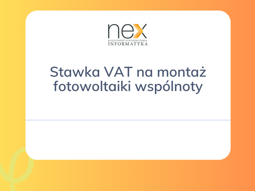 Stawka VAT na montaż fotowoltaiki wspólnoty