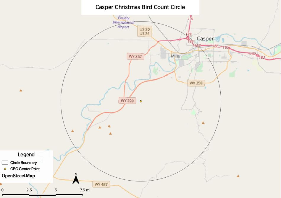 Casper Christmas Bird Count Circle