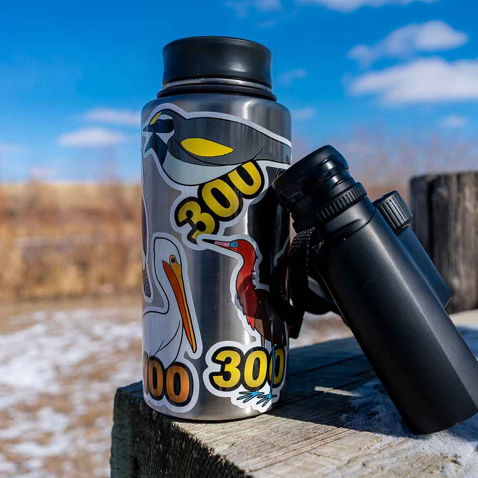 Life-list stickers are great for binoculars and water bottles!