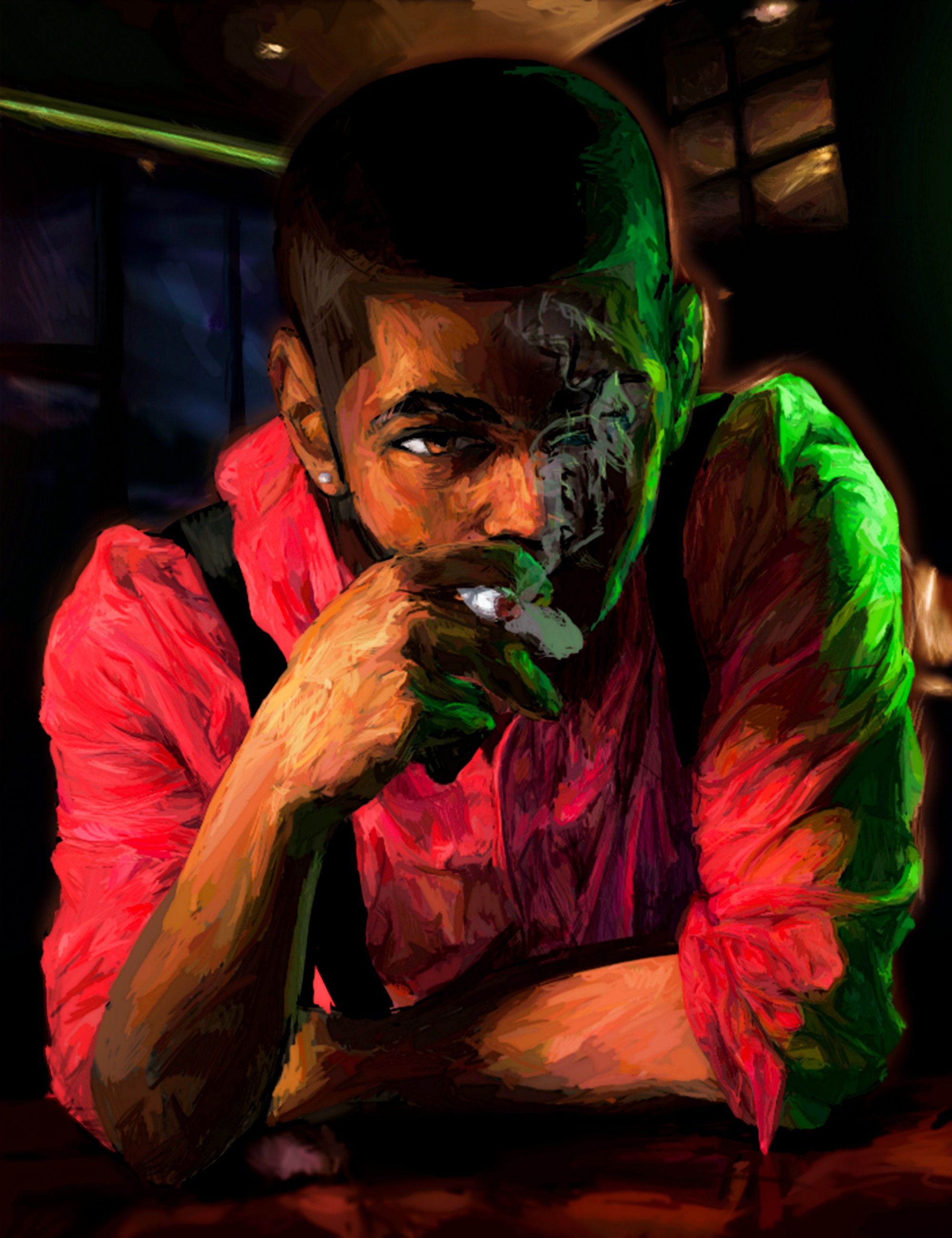 How about tonight? A3 (29.7 x 42 cm) / 11.7x 6.5"