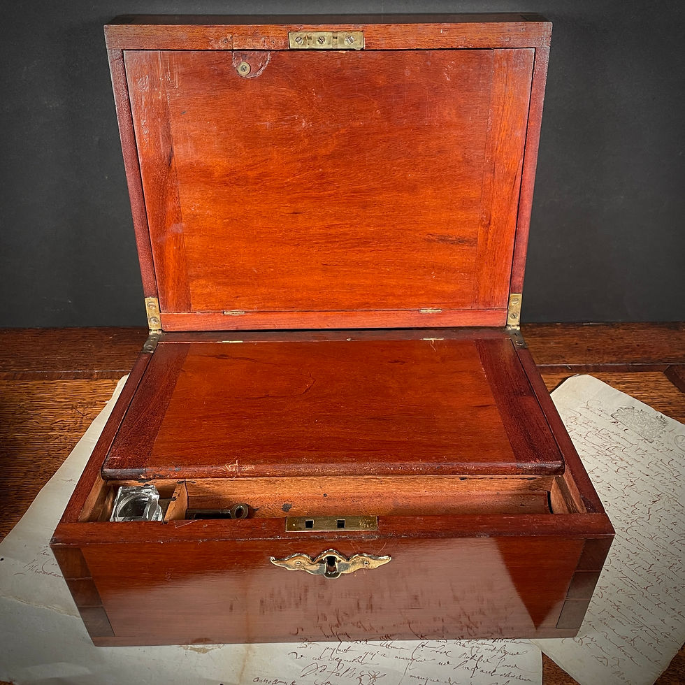 Thumbnail: Mahogany Inlaid Box 