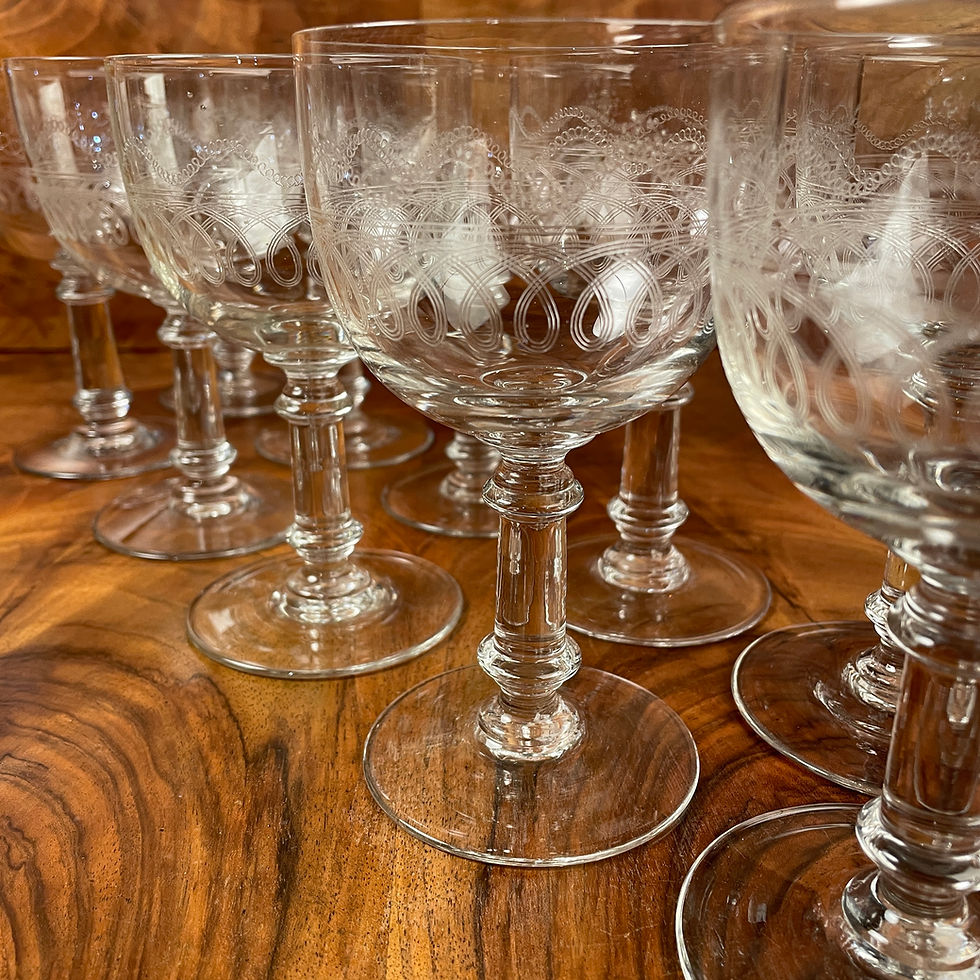 Thumbnail: Set of 10 Large Victorian Goblets