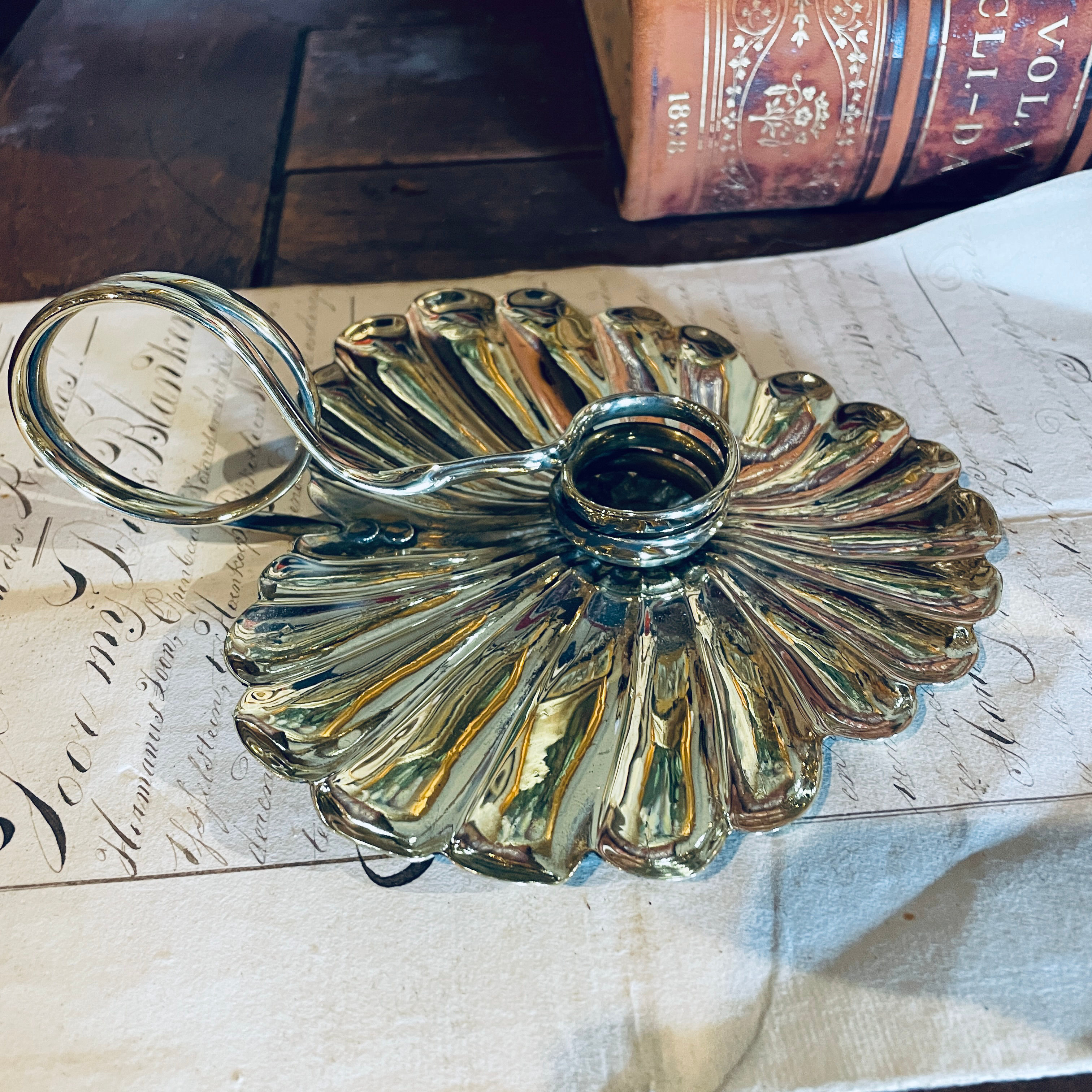Victorian Brass Chamber Stick