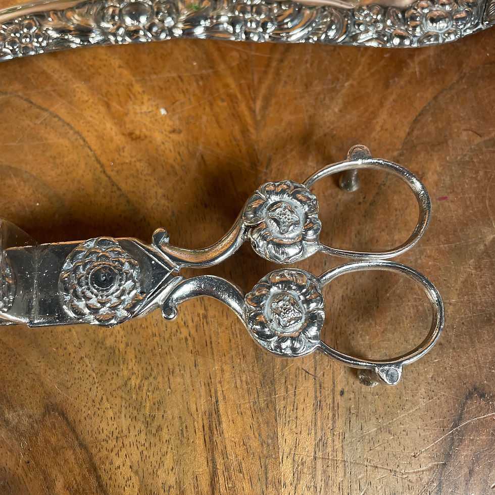 Thumbnail: Mid 19th Century Candlesnuffer and Tray