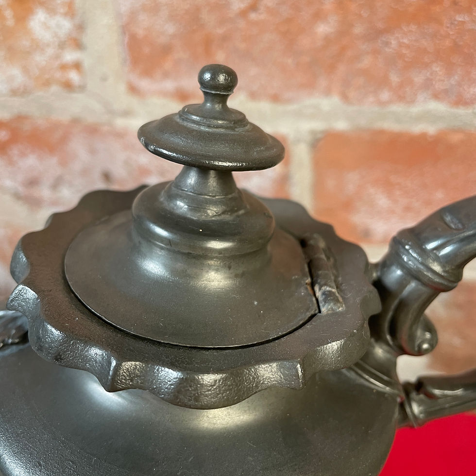 Thumbnail: Small William IV Pewter Batchelors Tea Pot