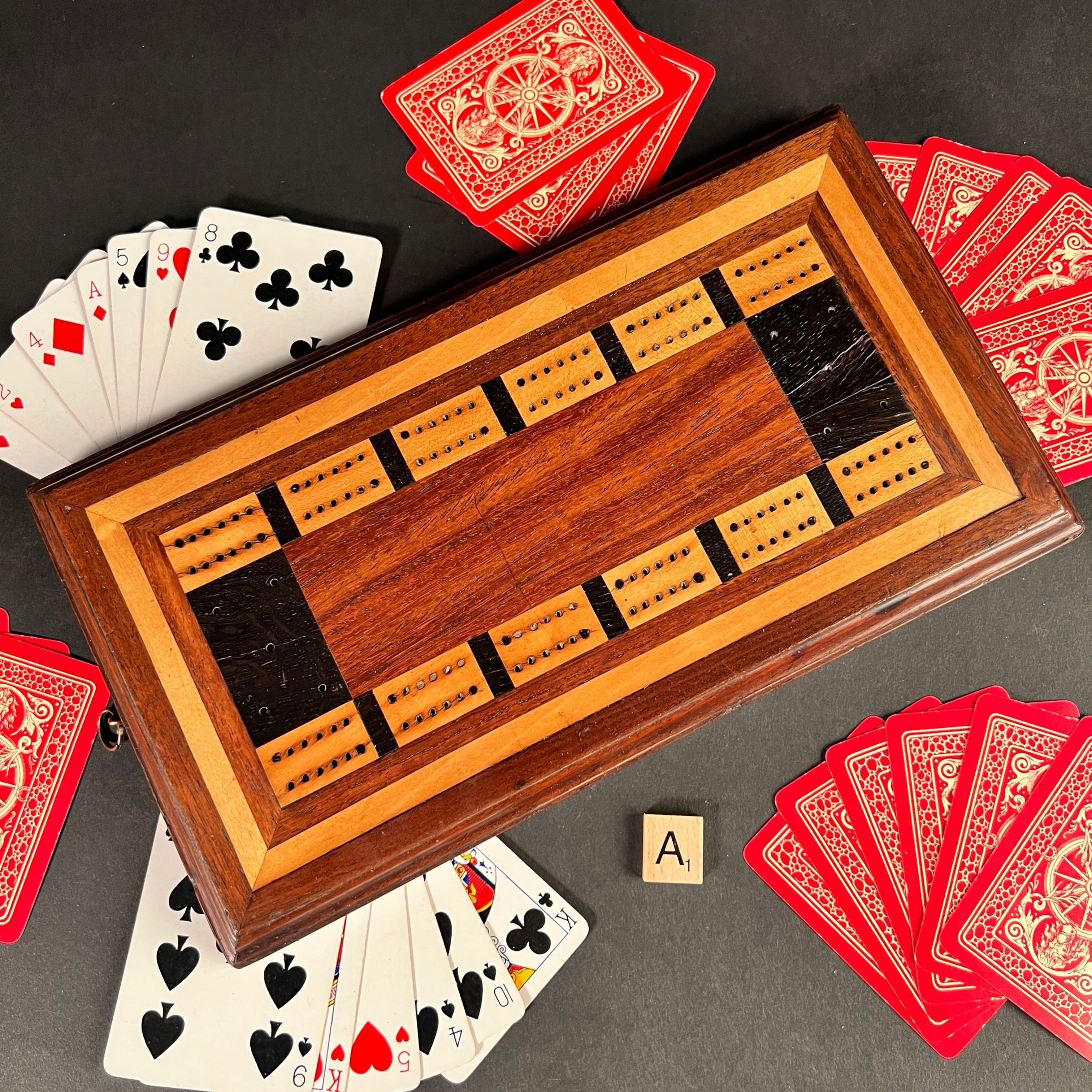 Fabulous Large Wooden Cribbage Board