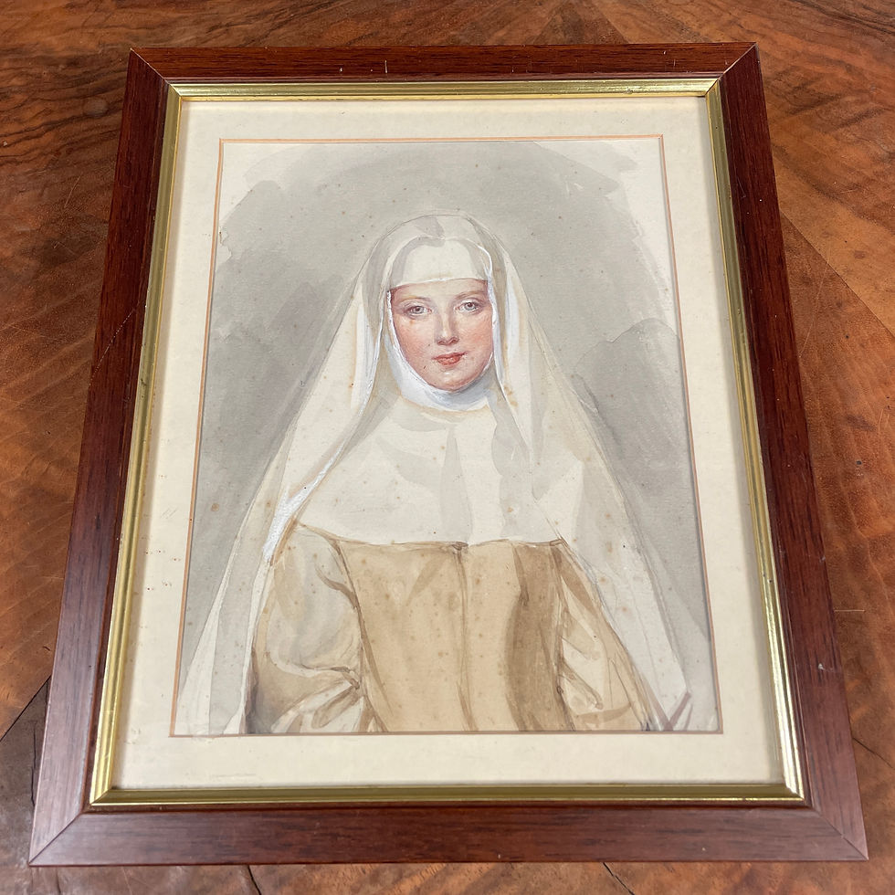 Thumbnail: Charming Watercolour of a Nun