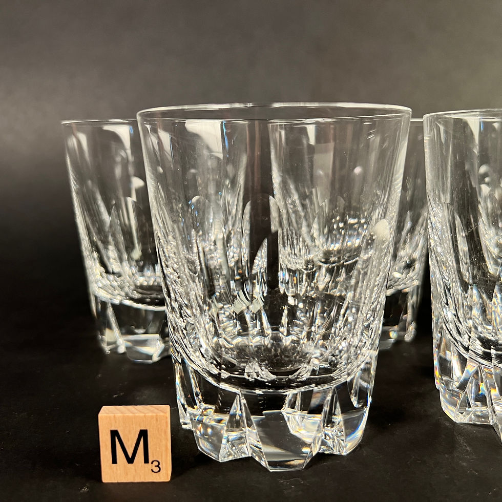 Thumbnail: 6 Early 20th Century Glass Tumblers