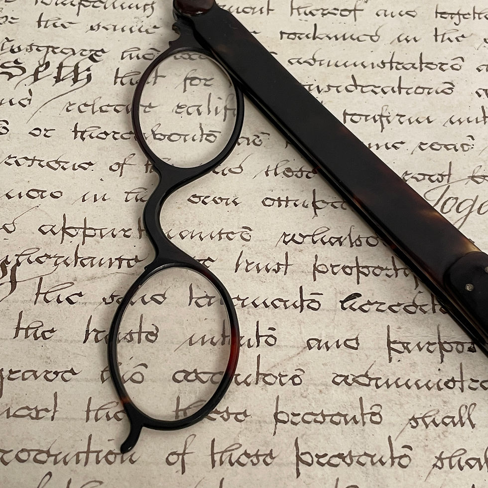 Thumbnail: A Pair of  Victorian Tortoiseshell Lorgnettes or Spectacles