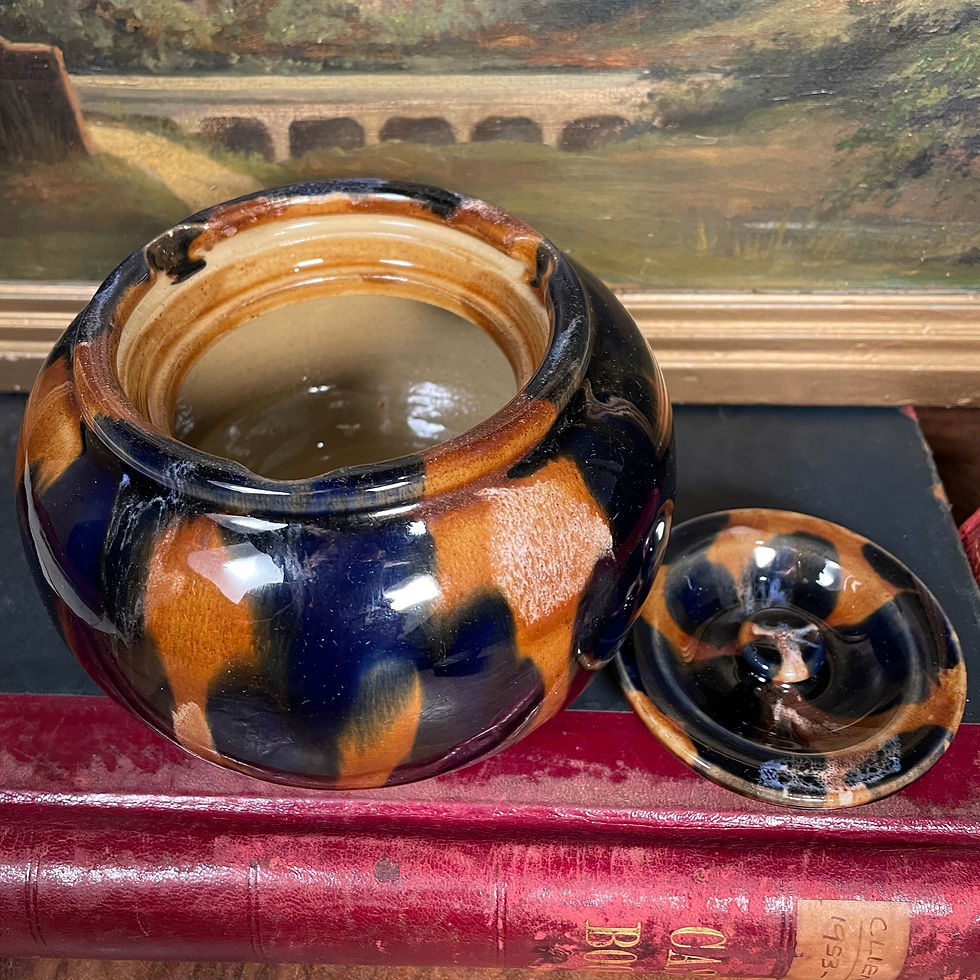 Thumbnail: Majolica Tobbaco Jar