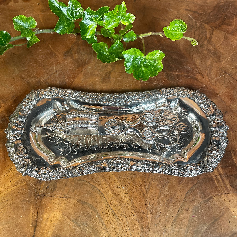 Thumbnail: Mid 19th Century Candlesnuffer and Tray