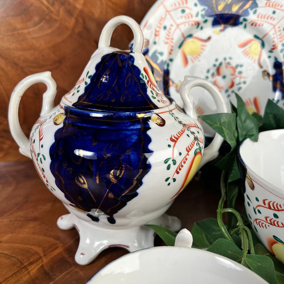 Thumbnail: Early Victorian Tea Set 13 Pieces