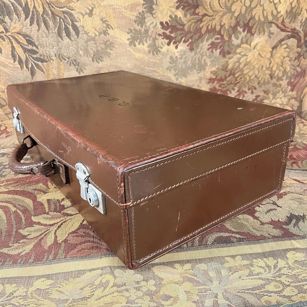 Thumbnail: Leather suitcase From the 1930s