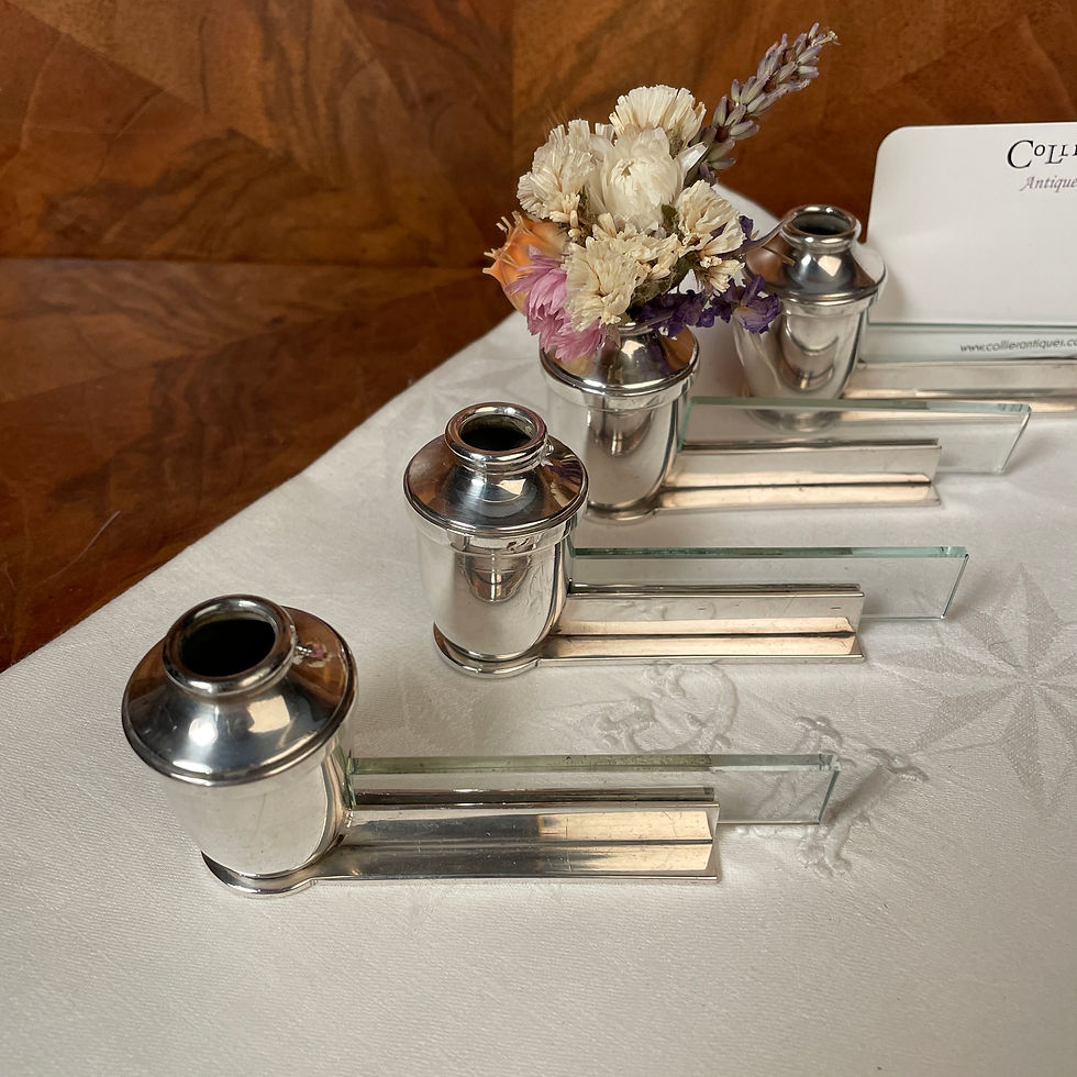 Thumbnail: Set of 4 Silver Plated Place Setting Markers