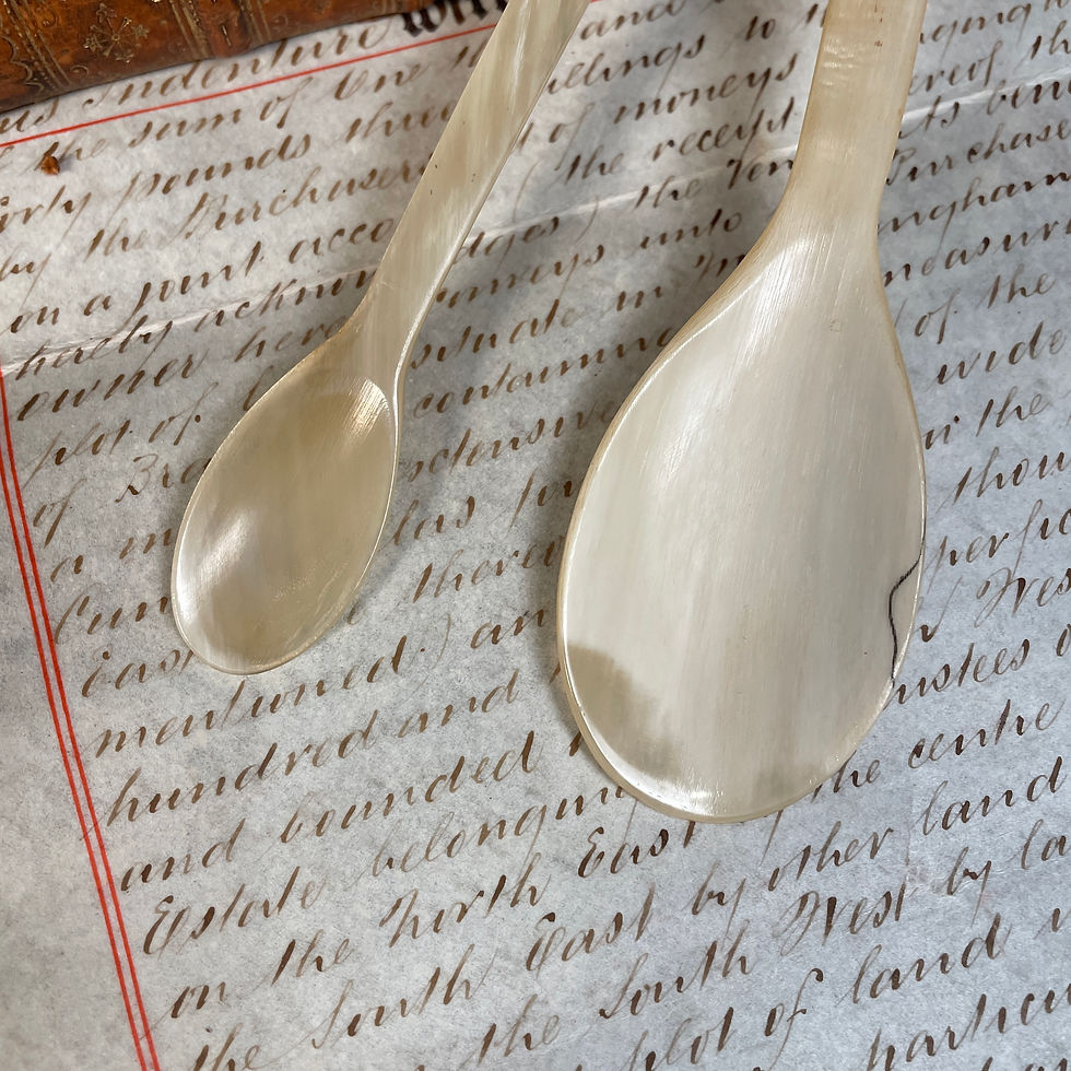 Thumbnail: A Pair of Horn Spoons