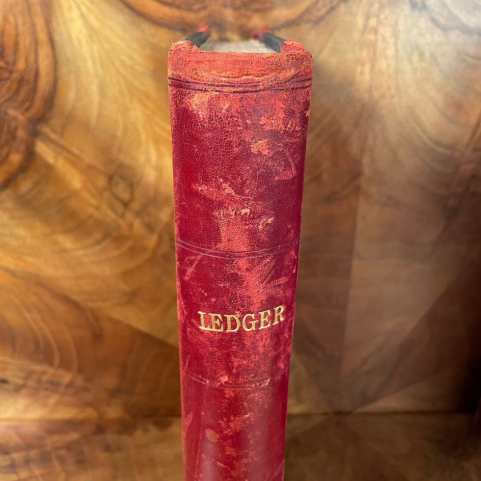 Thumbnail: Large Ledger with Leather Spine