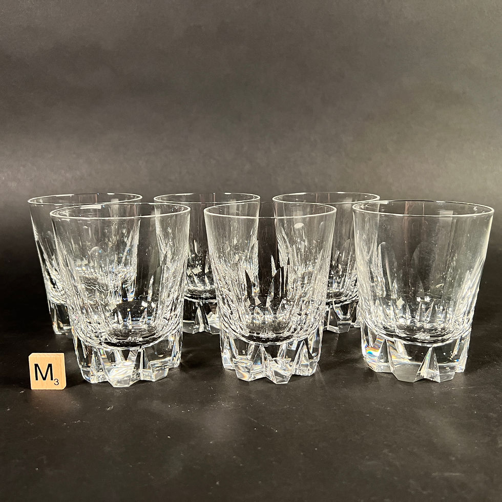 Thumbnail: 6 Early 20th Century Glass Tumblers