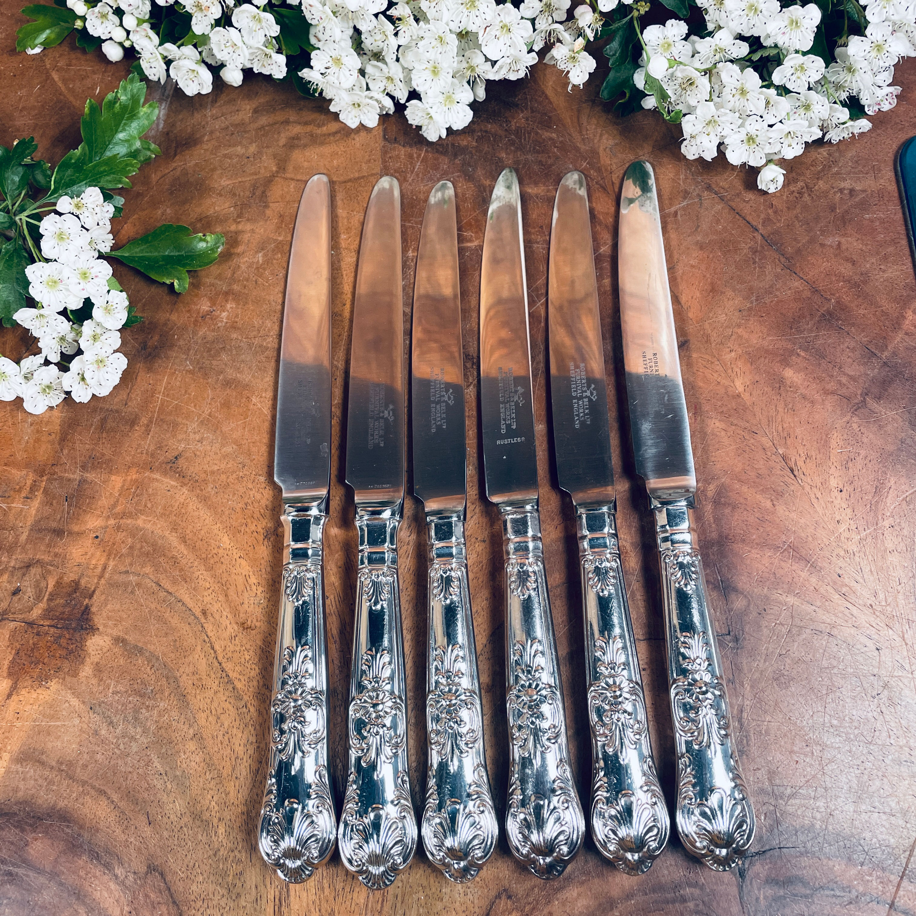 Six Ornate Knives
