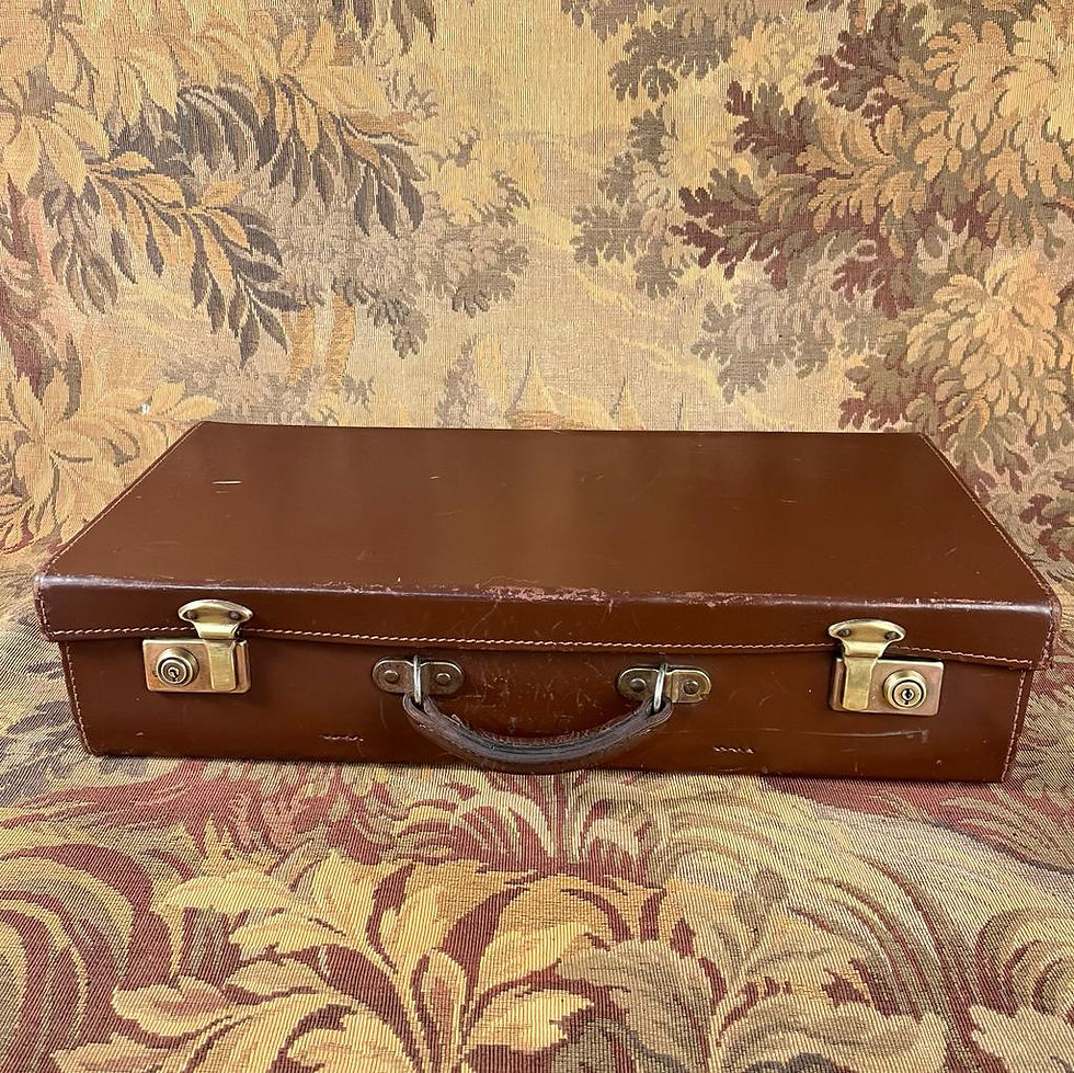 Thumbnail: Small Leather Suitcase