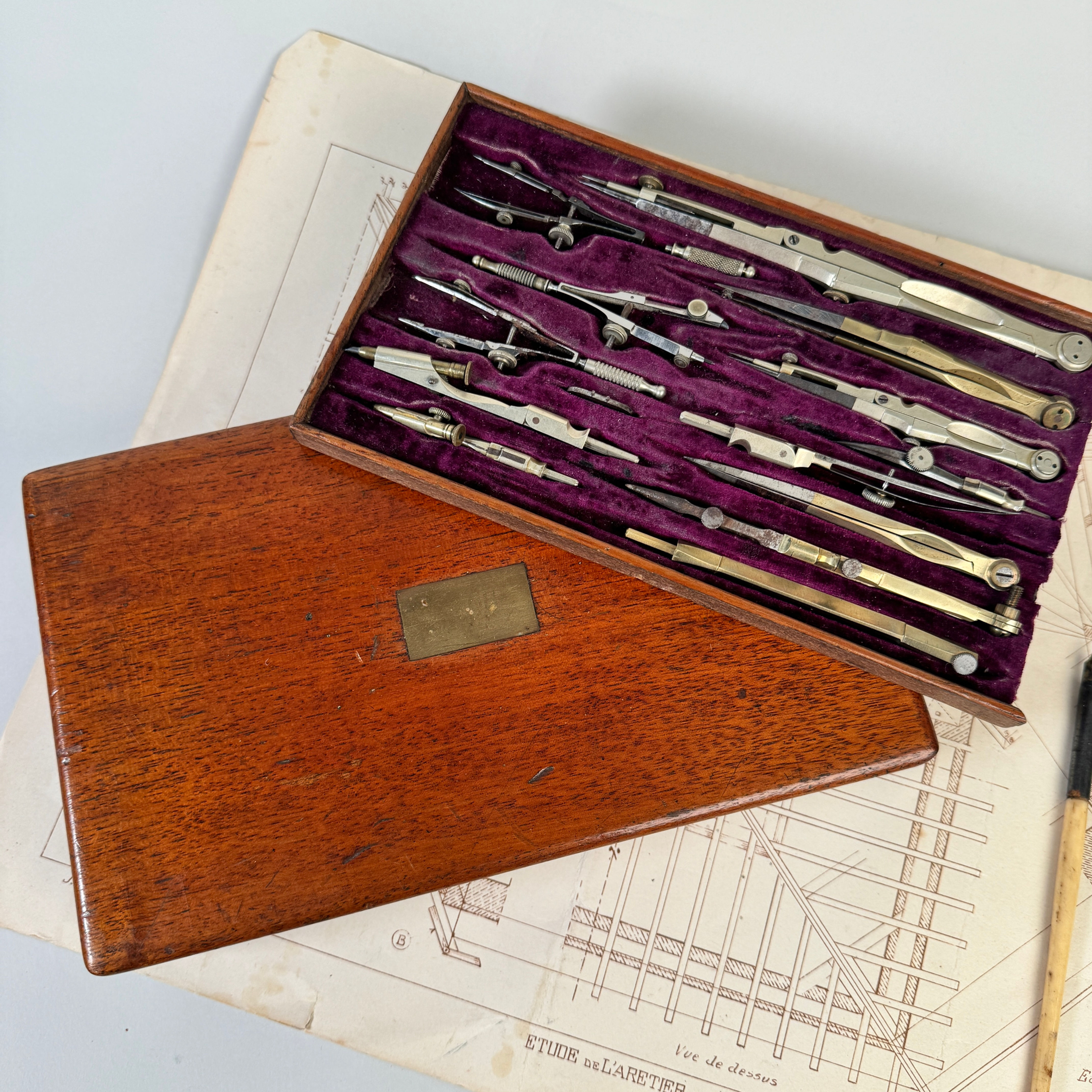 Late Victorian Draughtsmen's Set