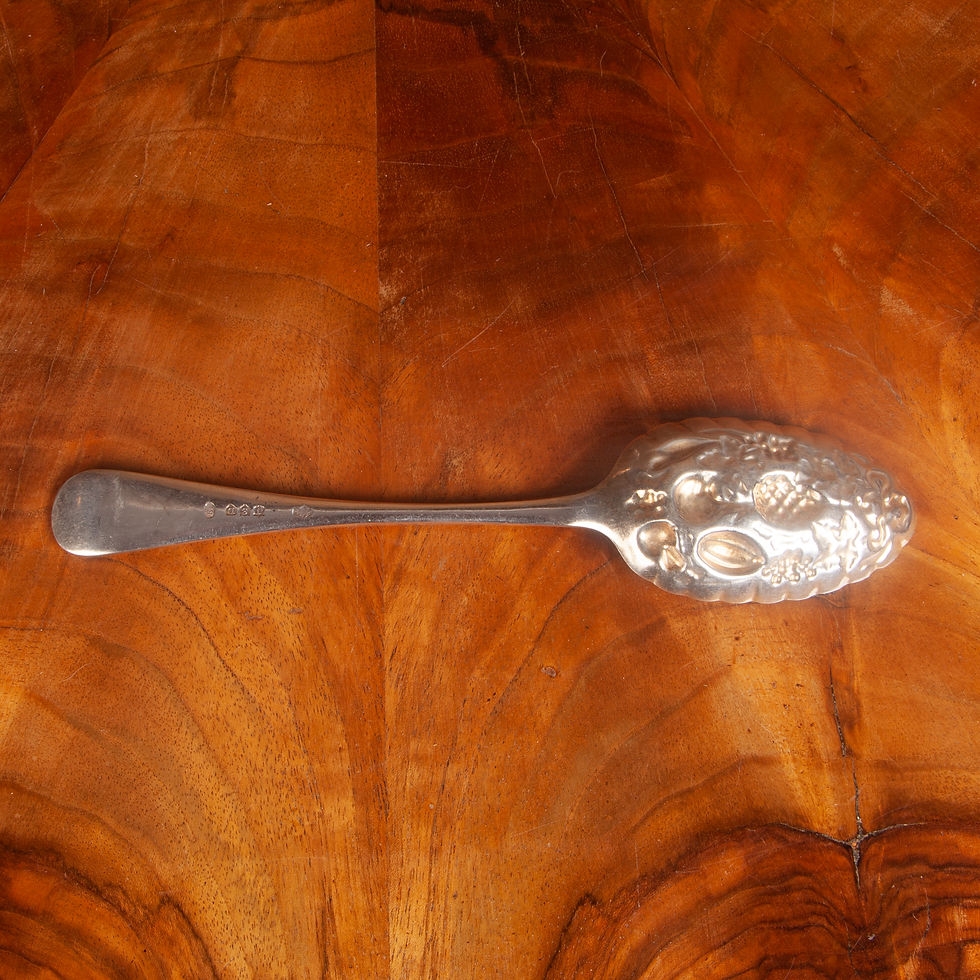 Thumbnail: Victorian Silver Plated Berry Spoon