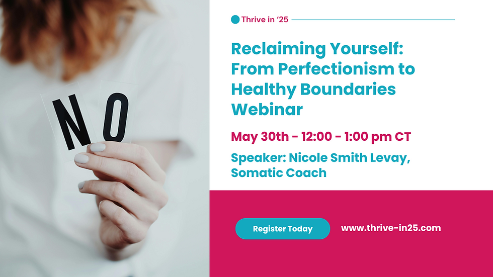 Reclaiming Yourself: From Perfectionism to Healthy Boundaries