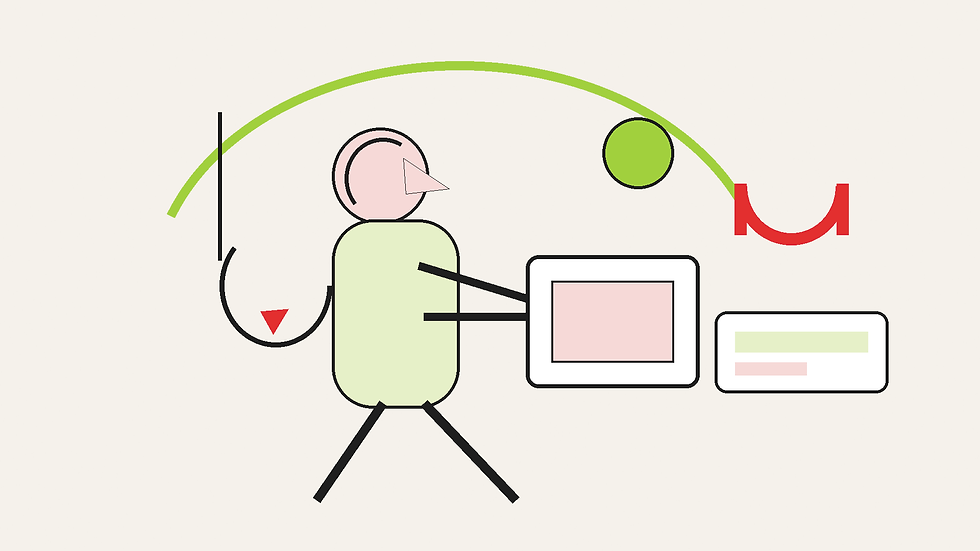 Illustration of a child with a tablet surrounded by small icons of a coin, magnet, ad banner and hook, representing the business models behind free games.