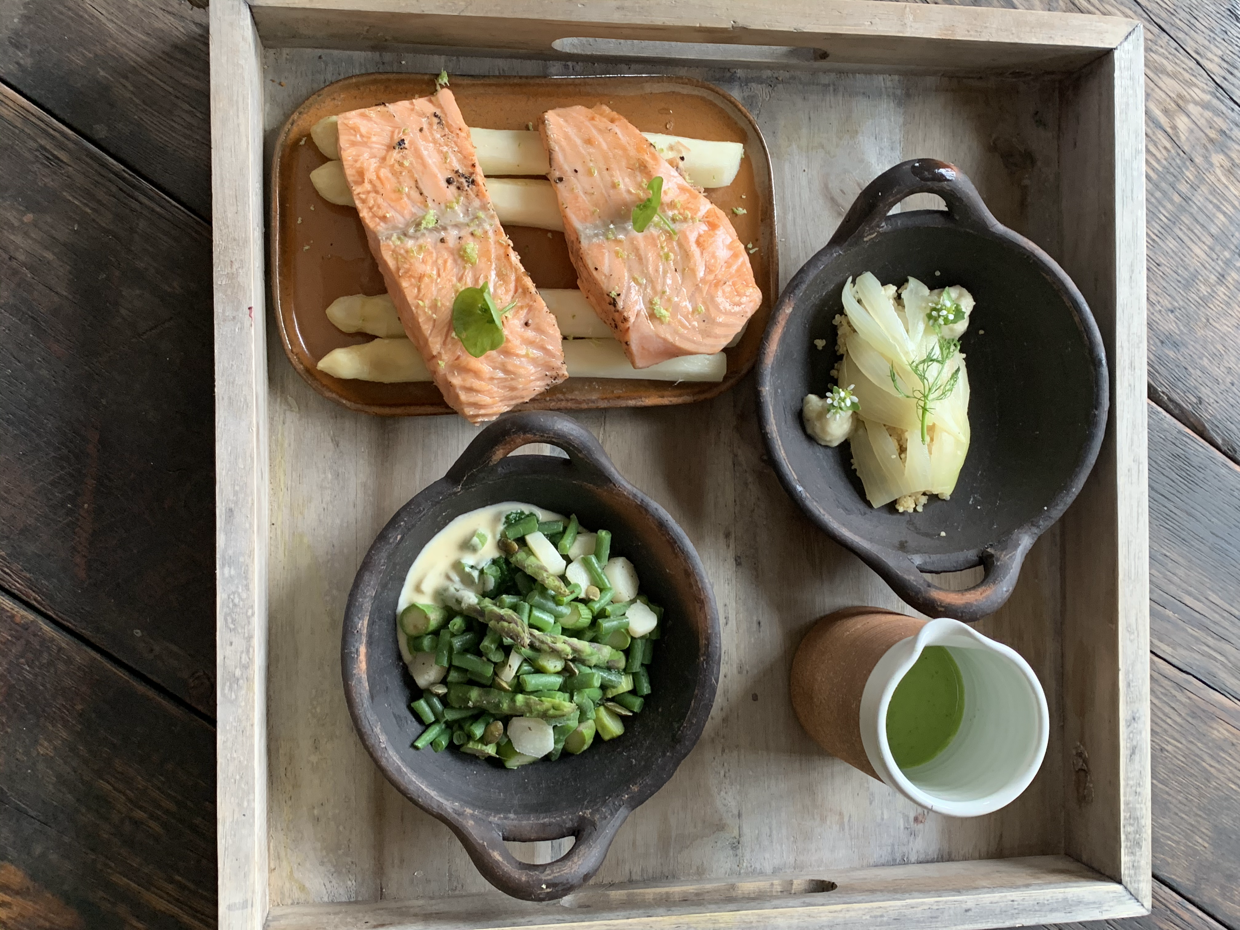 Arranged Food and Objects