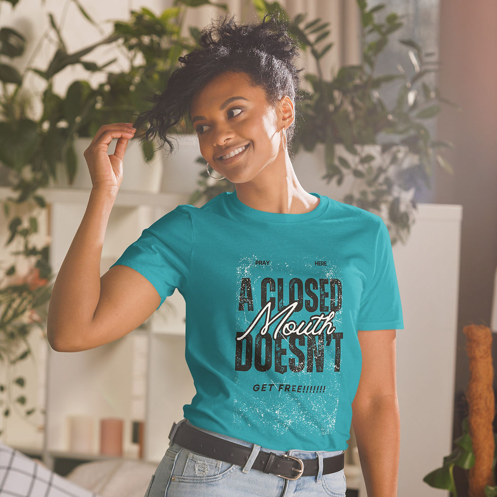 Thumbnail: A CLOSED MOUTH DOESN’T GET FREE Short-Sleeve Unisex T-Shirt