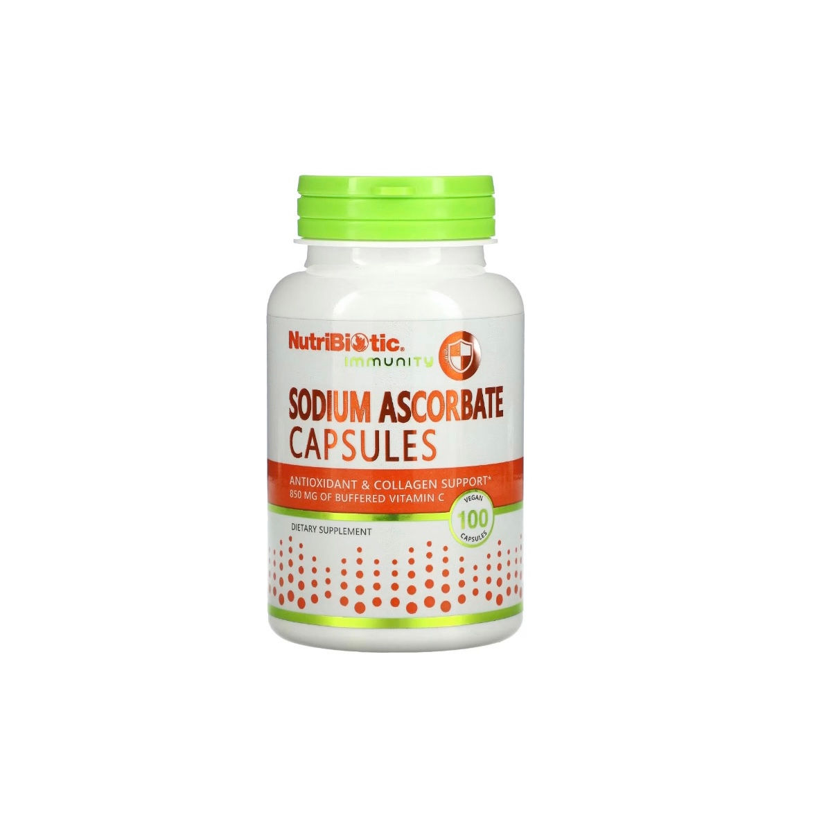 NutriBiotic Immunity - Immunity, аскорбат натрію, 100 рослинних капсул