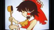 NES graphics "Reimu with water dipper"