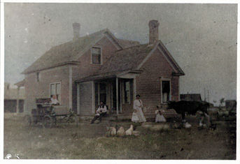 Erik and Inga Palm with children, Eldred, MN