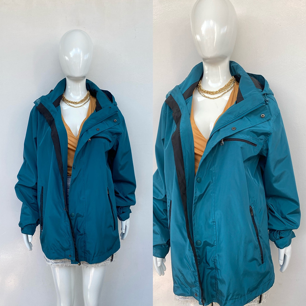 Thumbnail: D451 dark teal water repellant jacket (XL)