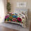 Thumbnail: Whimsical Garden Bliss: Comic Butterfly & Flower Soft Polyester Blanket