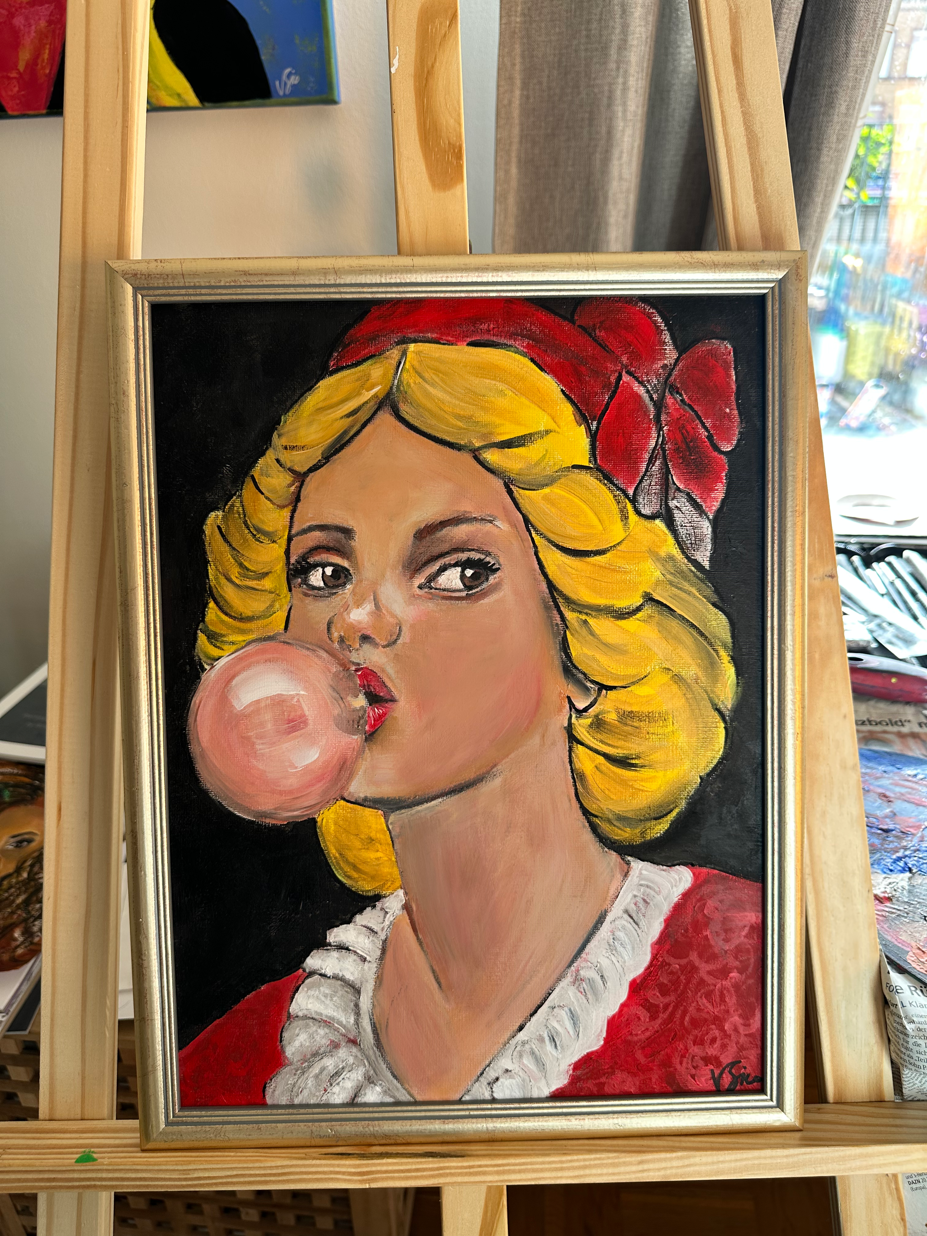 Bubble of Freedom 2025 Acrylic on painting 30x40