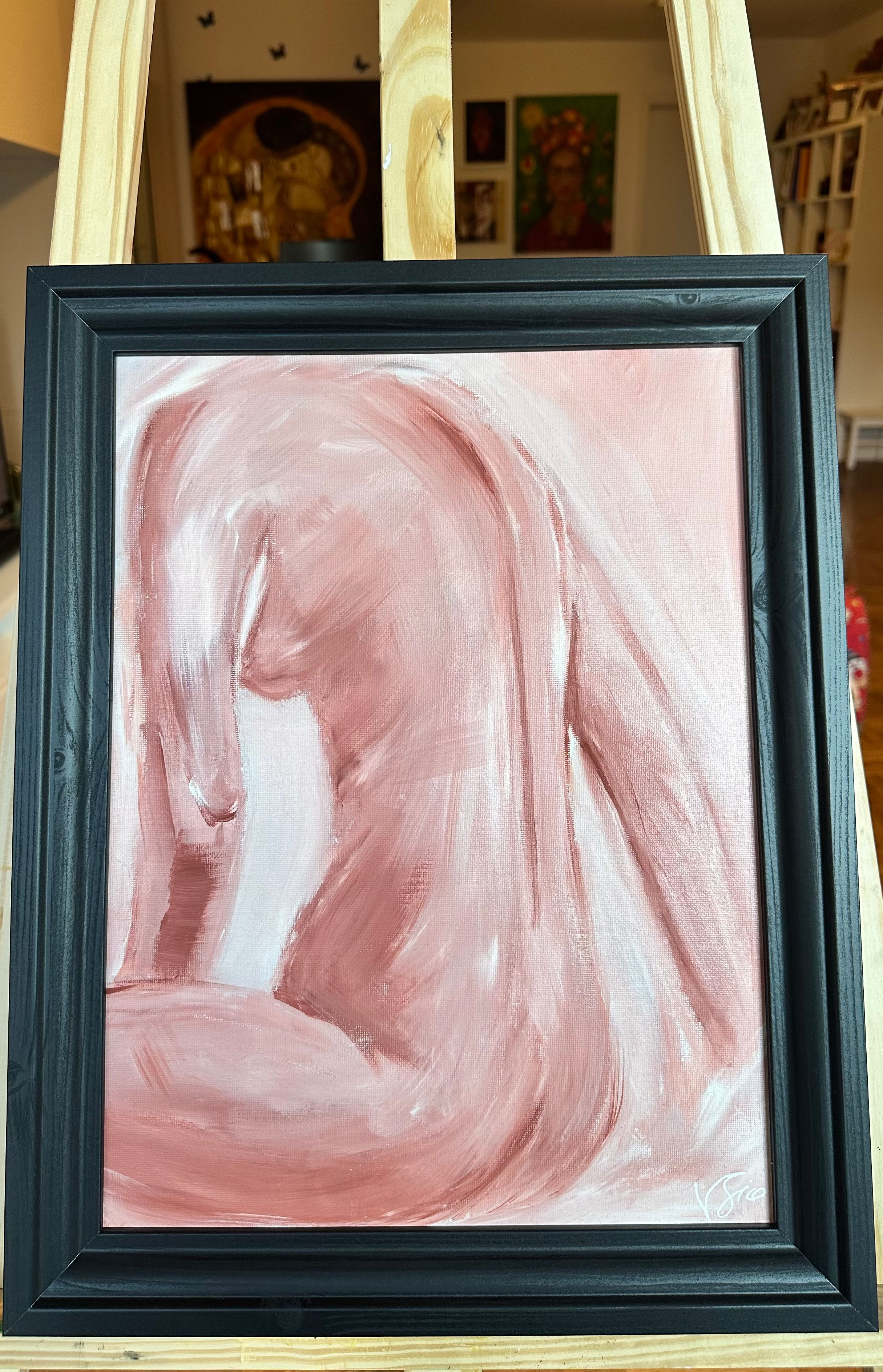 Body harmony 2025 Oil painting 30x40 framed