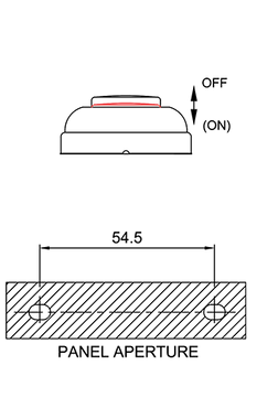 push button switch/horn button switch/drawing of FE-A1204