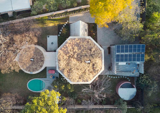 Primary Shapes house aerial view
