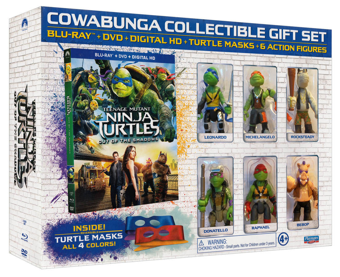 TMNT: Out Of The Shadows Cowabunga Collection Gift Set w/ Blu-ray DVD + Action F