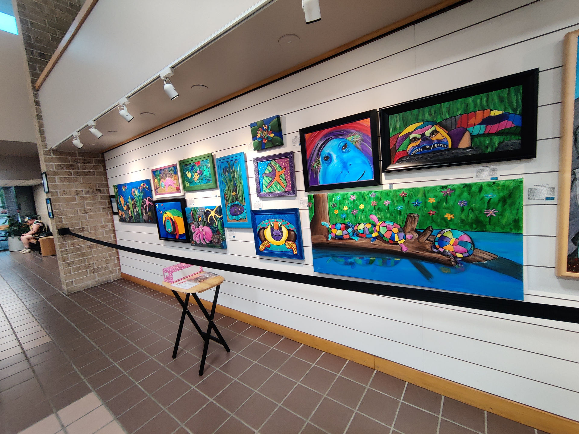Completed art exhibit