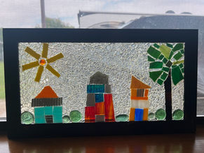 Quirky town mosaic