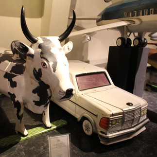 Fantasy coffin on display at the National Funeral History Museum in Houston