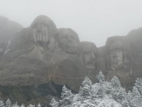 Weeping Mount Rushmore