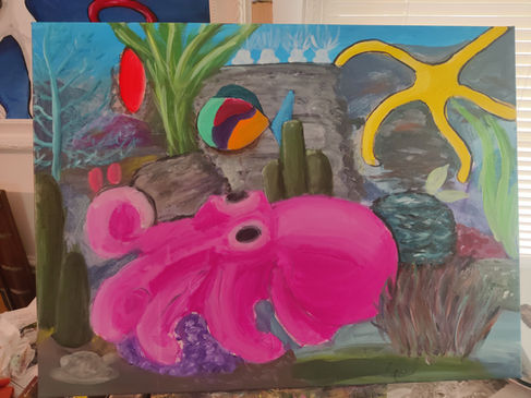 Pink's eyes needing a little (or a lot) of work.
