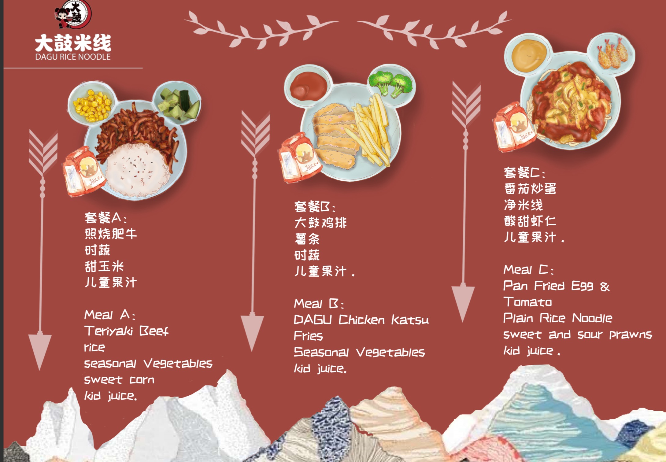 Arranged Food and Objects