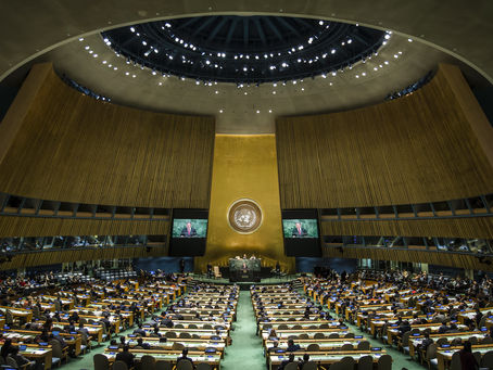 UN General Assembly Session in New York City