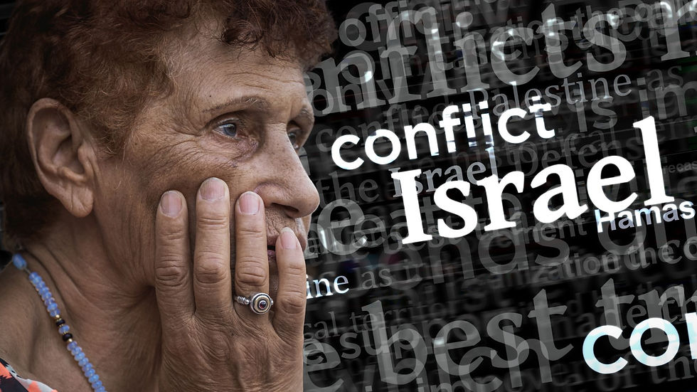 Israeli woman in disbelief on October 23rd, 2023